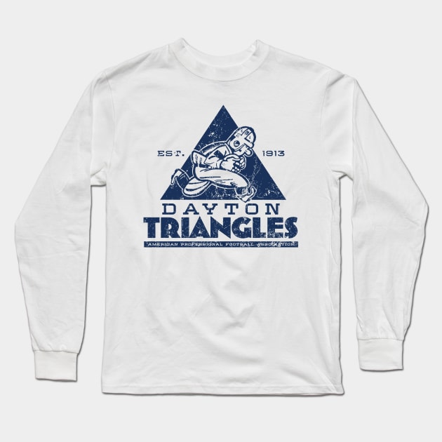 Dayton Triangles Football Long Sleeve T-Shirt by MindsparkCreative